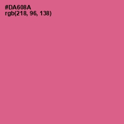 #DA608A - Charm Color Image