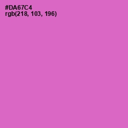 #DA67C4 - Orchid Color Image