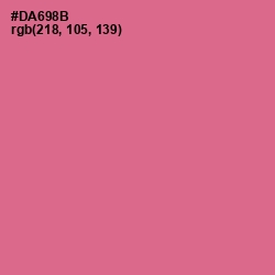#DA698B - Charm Color Image