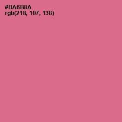 #DA6B8A - Charm Color Image