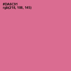 #DA6C91 - Charm Color Image