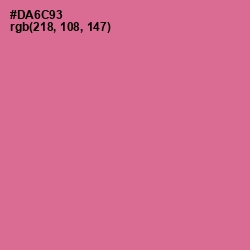 #DA6C93 - Charm Color Image