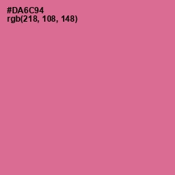 #DA6C94 - Charm Color Image