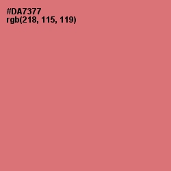 #DA7377 - Japonica Color Image