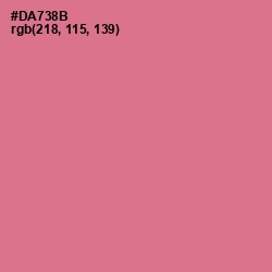 #DA738B - Charm Color Image