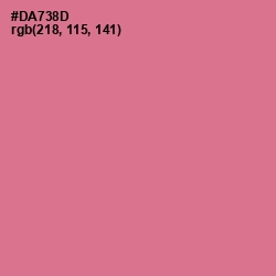 #DA738D - Charm Color Image