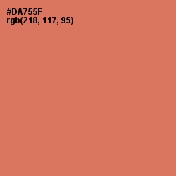 #DA755F - Raw Sienna Color Image