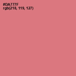#DA777F - Japonica Color Image