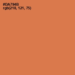 #DA794B - Raw Sienna Color Image