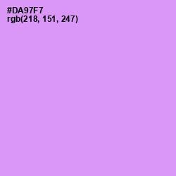 #DA97F7 - Mauve Color Image