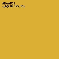 #DAAF33 - Old Gold Color Image