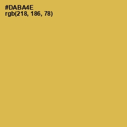 #DABA4E - Turmeric Color Image