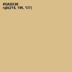 #DABE89 - Straw Color Image