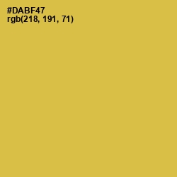 #DABF47 - Turmeric Color Image