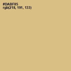 #DABF85 - Straw Color Image