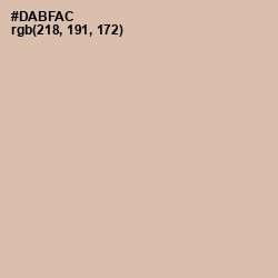 #DABFAC - Vanilla Color Image