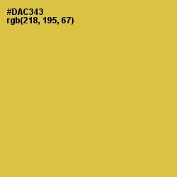 #DAC343 - Wattle Color Image