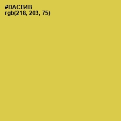 #DACB4B - Wattle Color Image