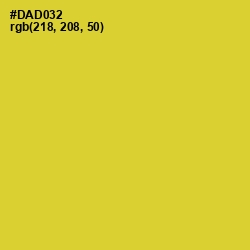 #DAD032 - Sunflower Color Image