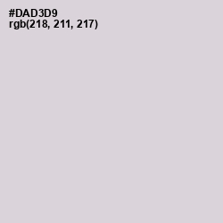 #DAD3D9 - Swiss Coffee Color Image