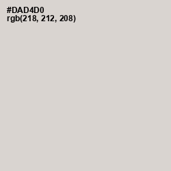 #DAD4D0 - Swiss Coffee Color Image