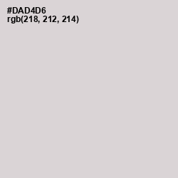 #DAD4D6 - Swiss Coffee Color Image