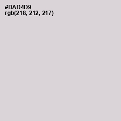 #DAD4D9 - Swiss Coffee Color Image