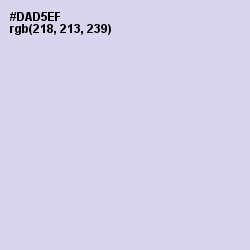 #DAD5EF - Geyser Color Image