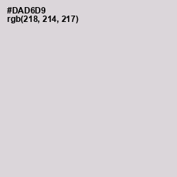 #DAD6D9 - Swiss Coffee Color Image