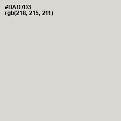 #DAD7D3 - Swiss Coffee Color Image