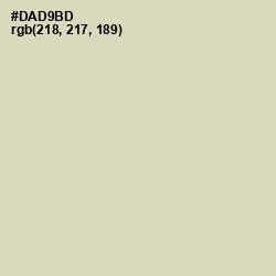 #DAD9BD - Sisal Color Image