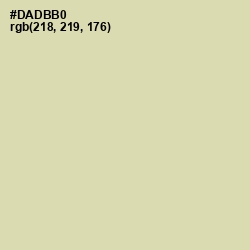 #DADBB0 - Sapling Color Image