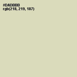 #DADBBB - Sisal Color Image