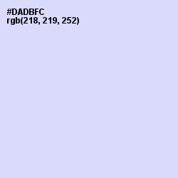 #DADBFC - Fog Color Image