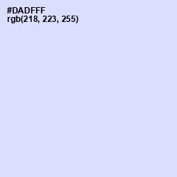 #DADFFF - Fog Color Image