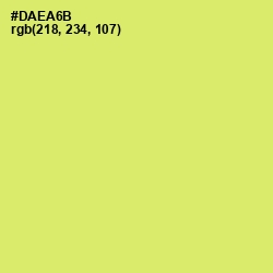 #DAEA6B - Yellow Green Color Image