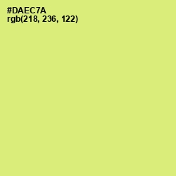 #DAEC7A - Yellow Green Color Image