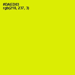 #DAED03 - Chartreuse Yellow Color Image