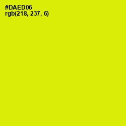 #DAED06 - Chartreuse Yellow Color Image