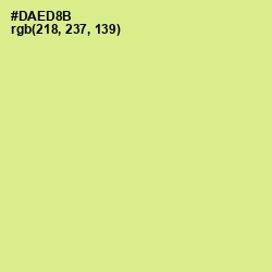 #DAED8B - Mindaro Color Image