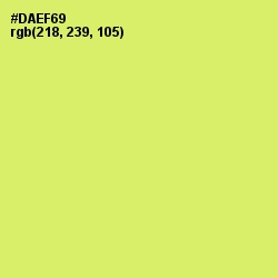 #DAEF69 - Yellow Green Color Image