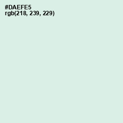 #DAEFE5 - Swans Down Color Image
