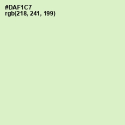 #DAF1C7 - Tea Green Color Image