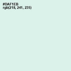 #DAF1EB - Swans Down Color Image