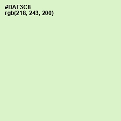 #DAF3C8 - Tea Green Color Image