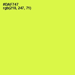 #DAF747 - Starship Color Image