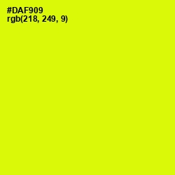 #DAF909 - Chartreuse Yellow Color Image