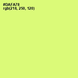 #DAFA78 - Sulu Color Image