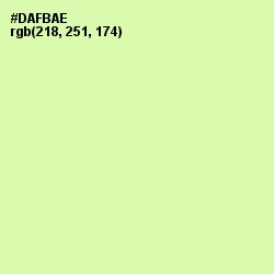 #DAFBAE - Gossip Color Image