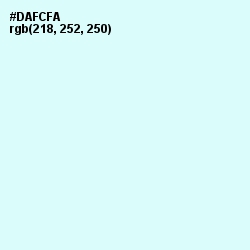 #DAFCFA - Foam Color Image